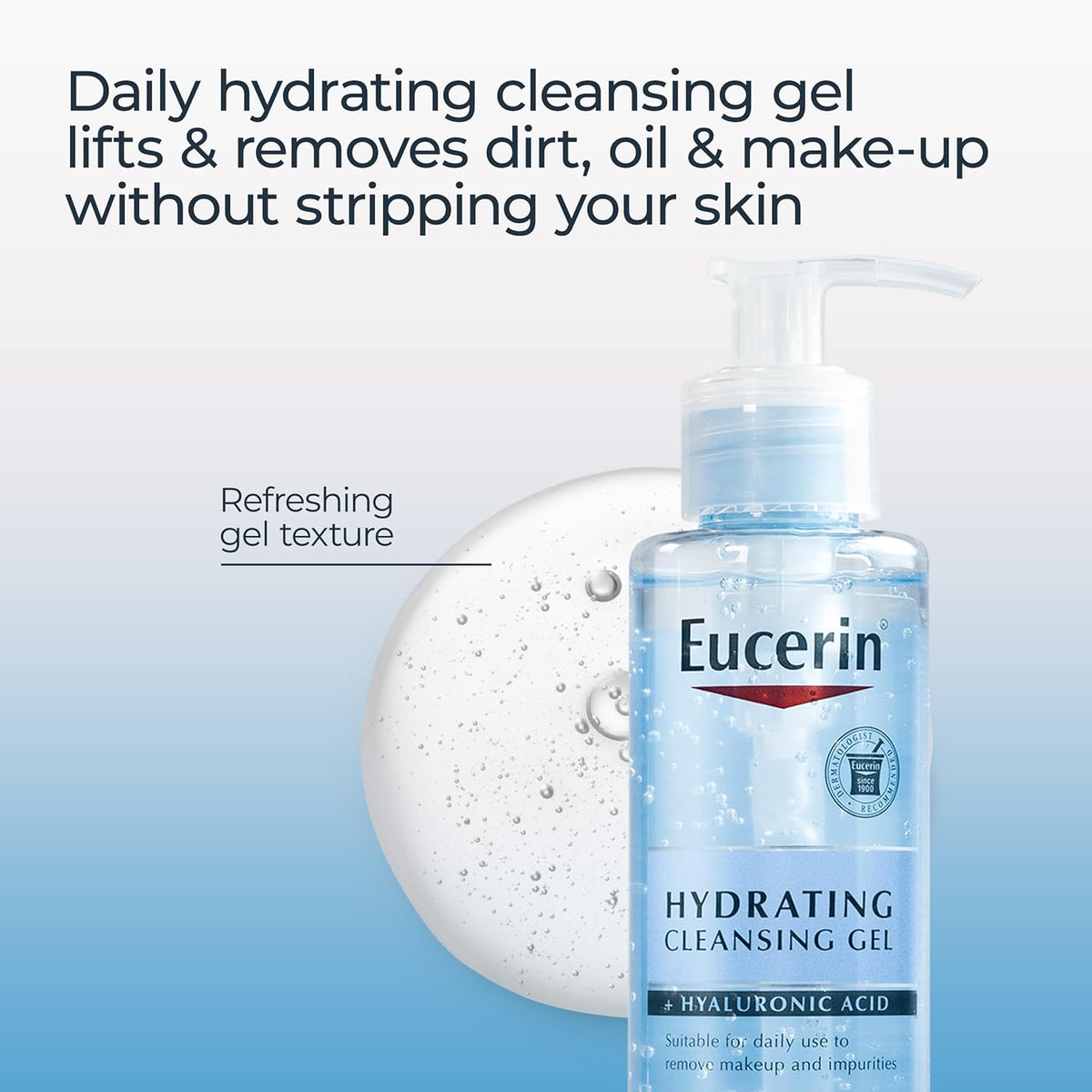 Eucerin DermatoCLEAN [HYALURON] Cleansing Gel 200ml.