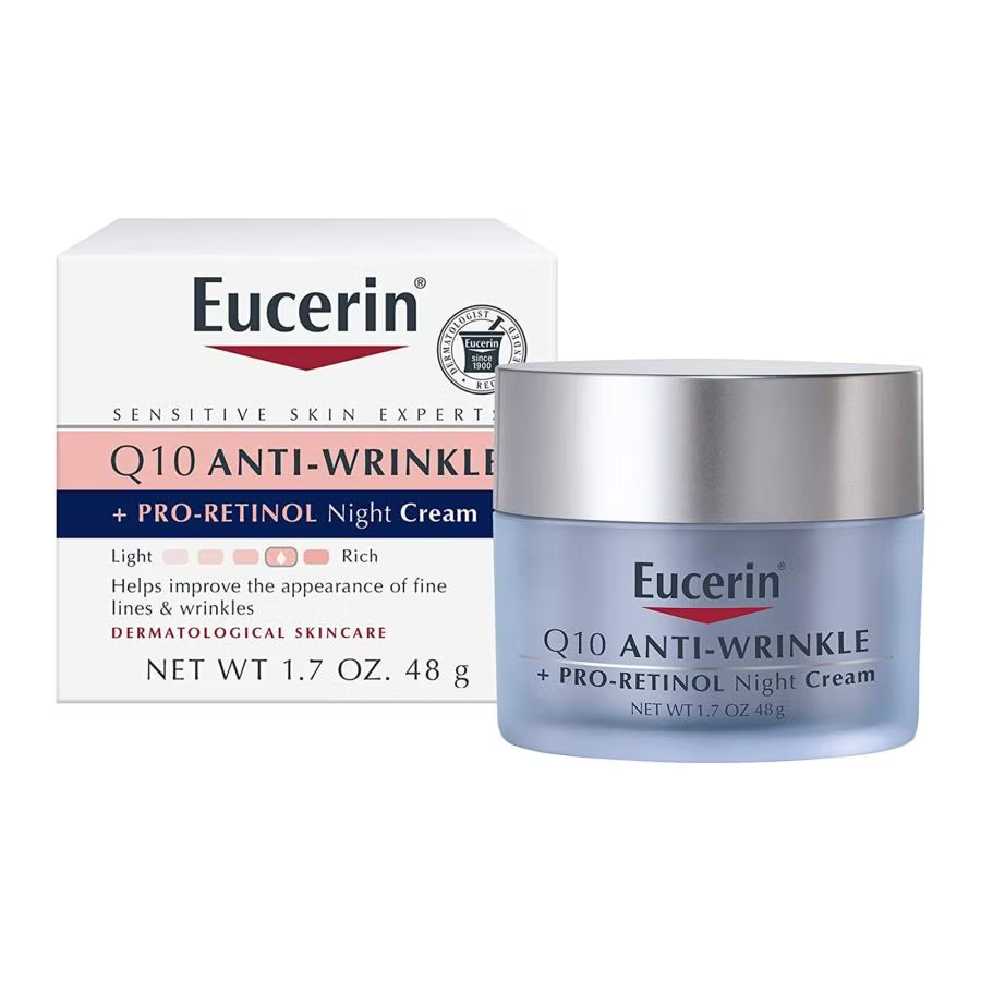 Eucerin Q10 Anti-Wrinkle Night Cream Enriched with Retinol - 48 gm
