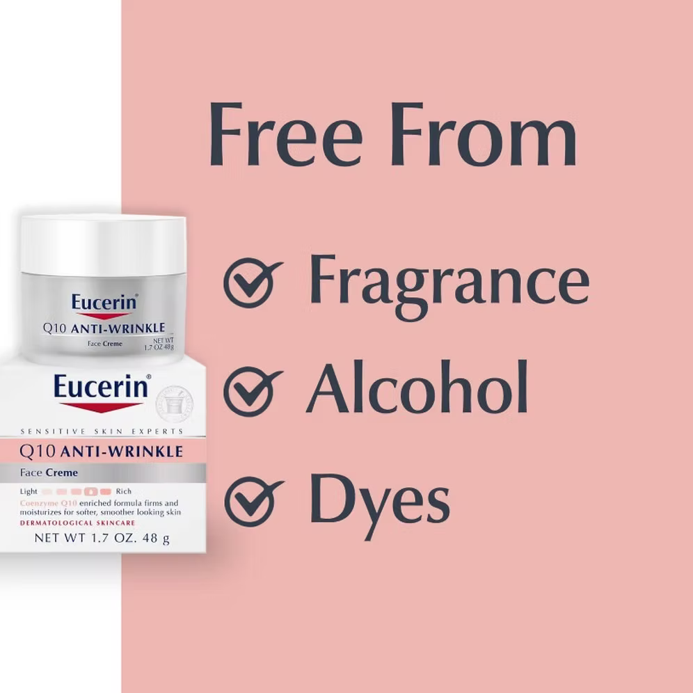 Eucerin Q10 Anti-Wrinkle Sensitive Skin Cream 48g