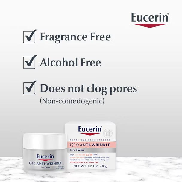 Eucerin Q10 Anti-Wrinkle Sensitive Skin Cream 48g