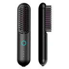 TYMO Porta Cordless Portable Hair Straightening Brush - Black