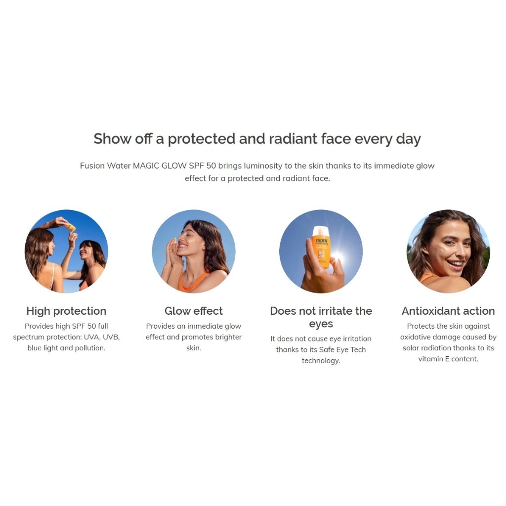 Isdin Fotoprotector Fusion Water Magic Glow SPF 50 High Protection 50ml