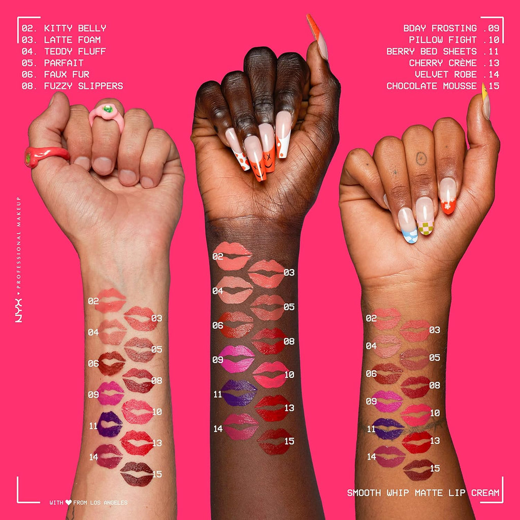 NYX Professional Makeup Smooth Whip Matte Liquid Lipstick 4ml - cherry crème