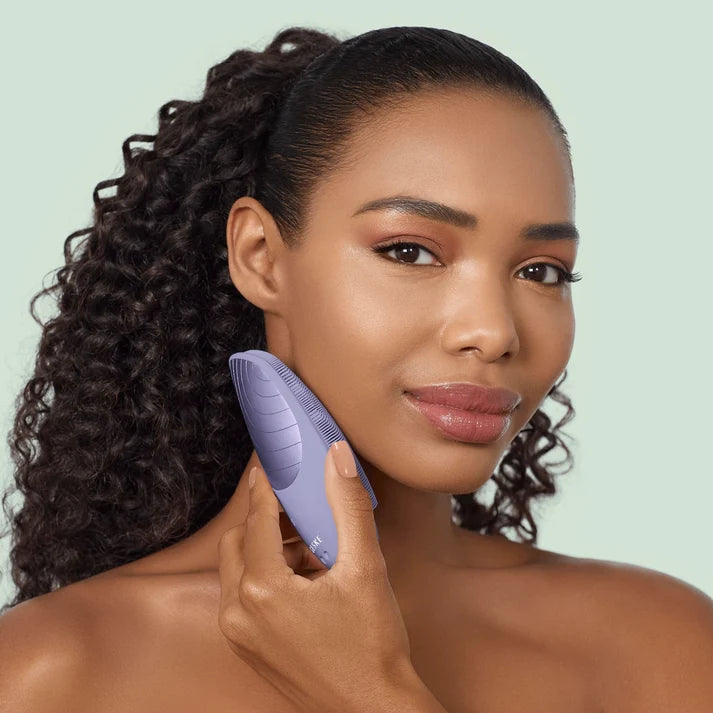 Geske Sonic Thermo Facial Brush 6-in-1 Heated Cleansing Brush Purple