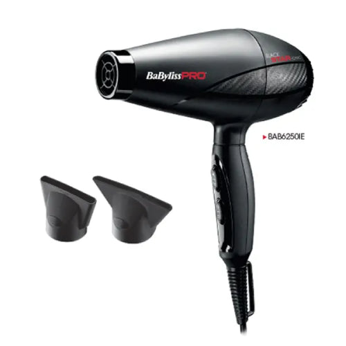 BaByliss PRO Black Star Ionic Hair Dryer 2200W Bab6250Ie