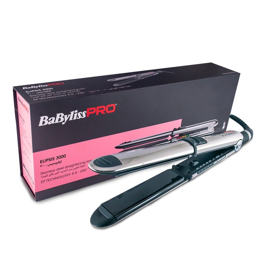 Babyliss Pro Hair Straightener Elipsis 3000  Black Box