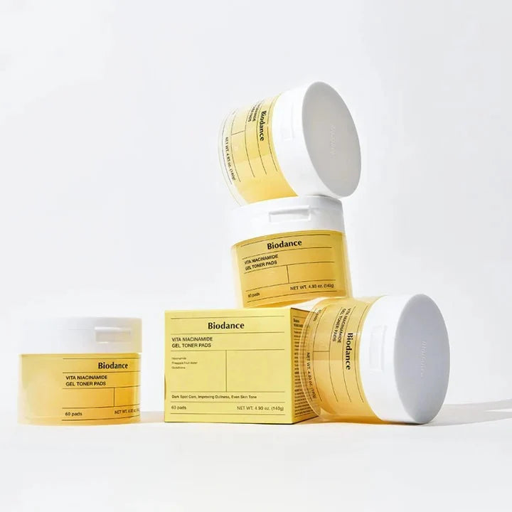 BIODANCE VITA NIACINAMIDE GEL TONER PADS (60PADS)