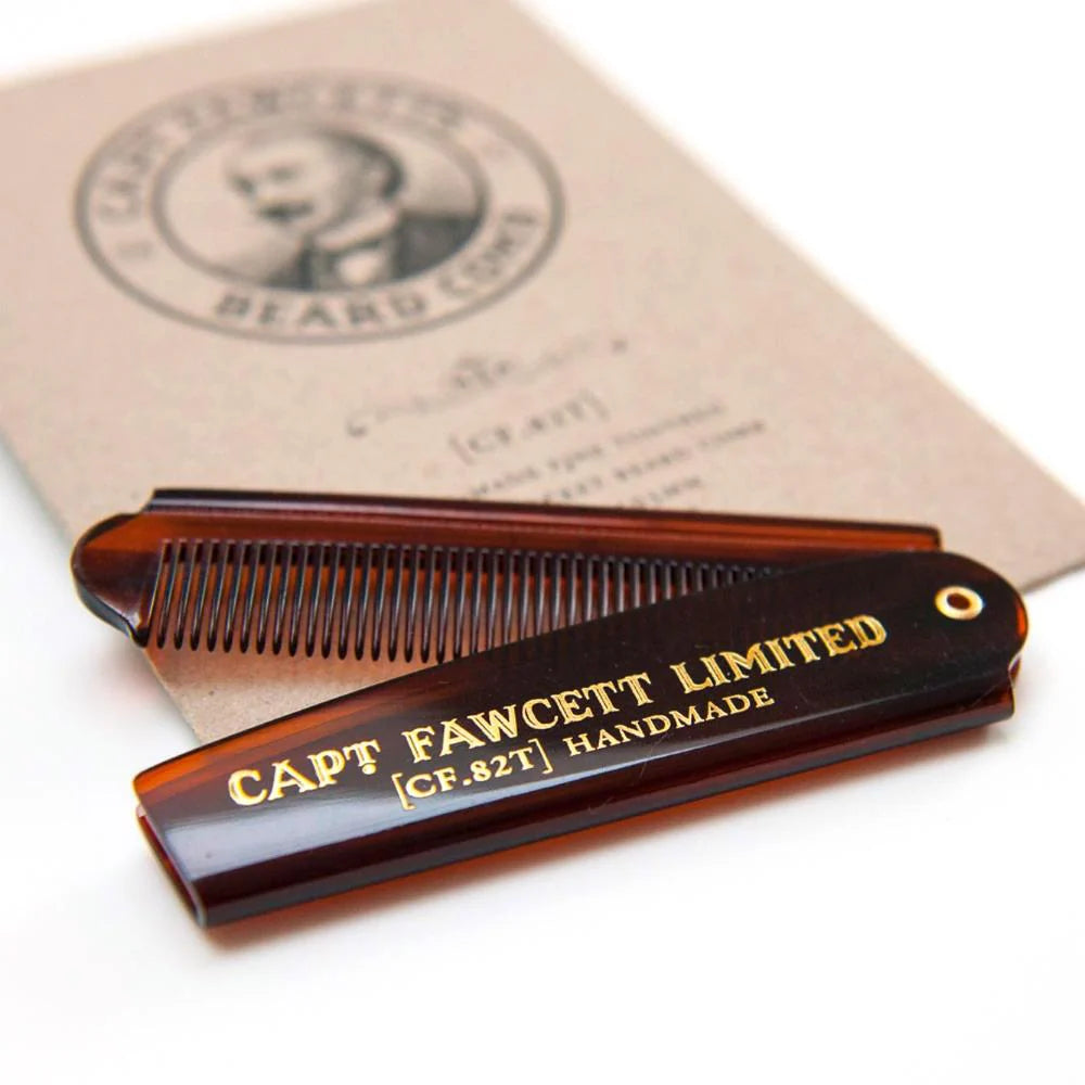 Captain Fawcett’s Folding Pocket Beard Comb