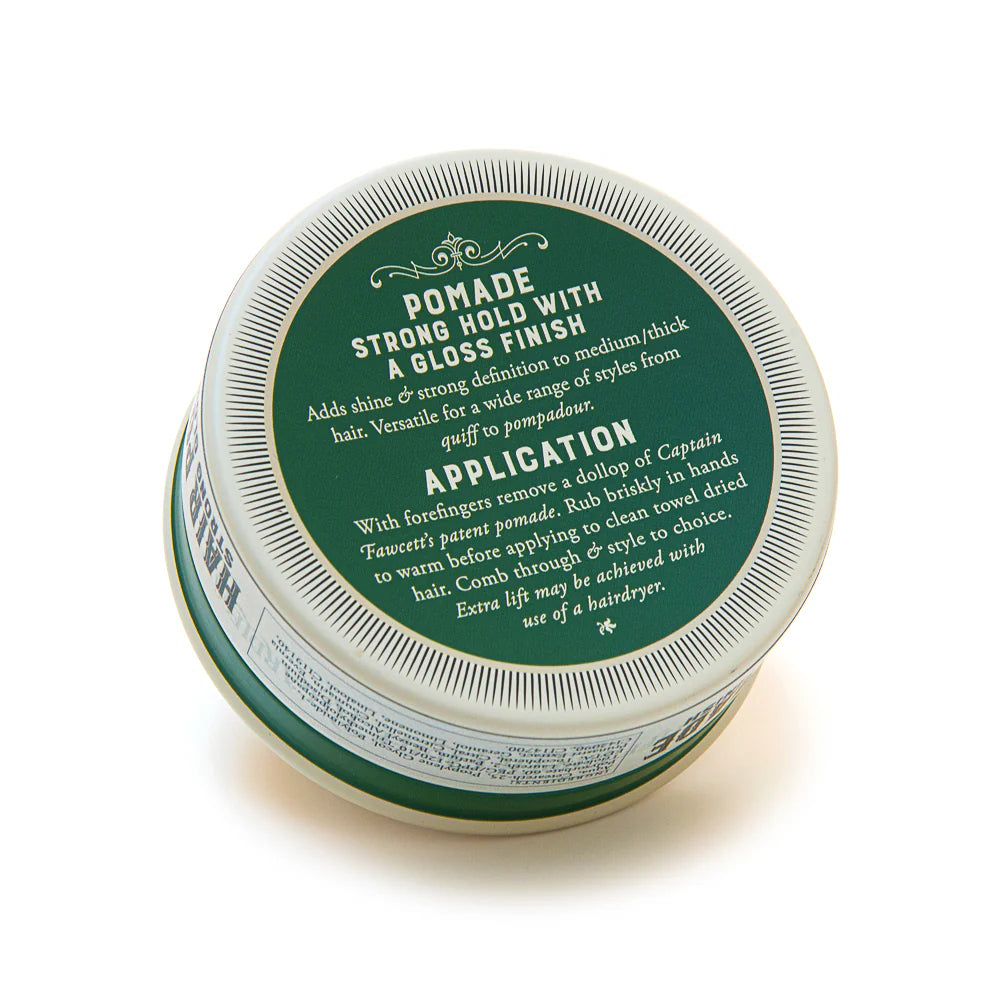 Captain Fawcett’s Strong Pomade Strong Hold with High Gloss Finish 100g