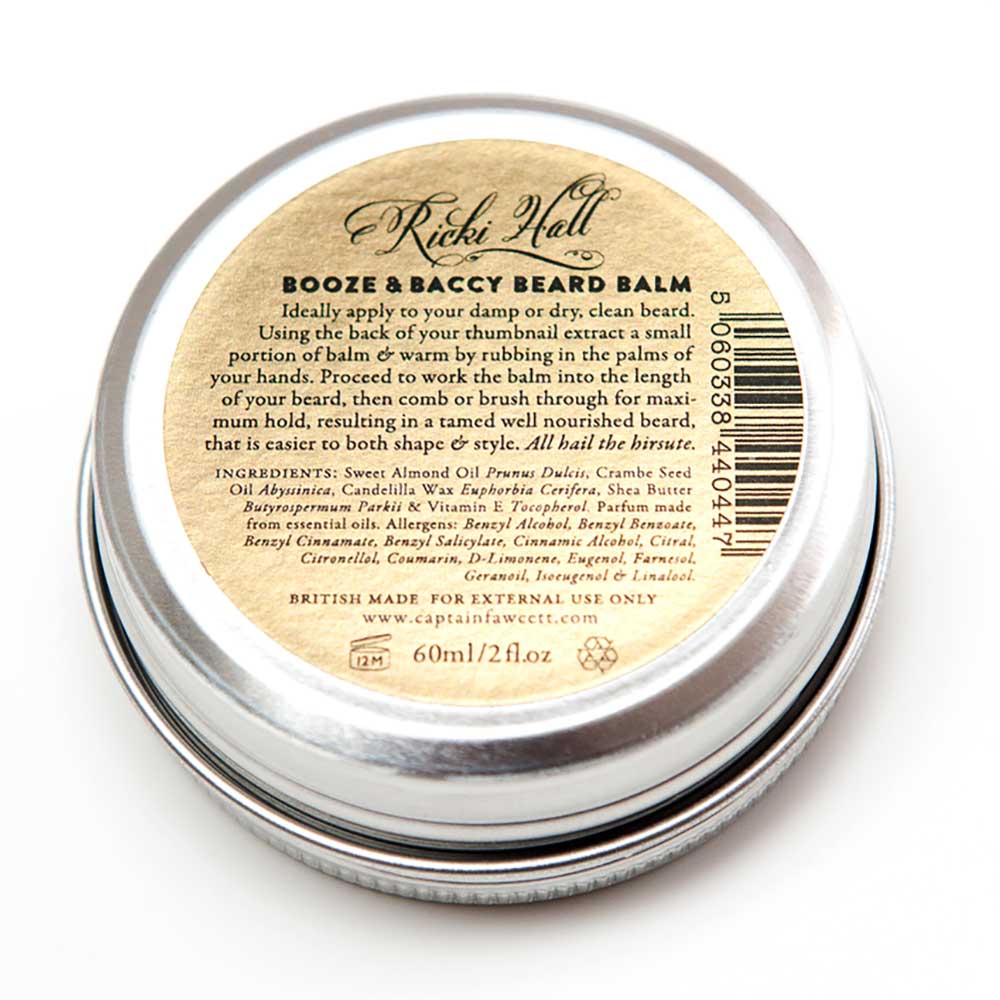 Captain Fawcett’s Ricki Hall Booze & Baccy Beard Balm 60ml
