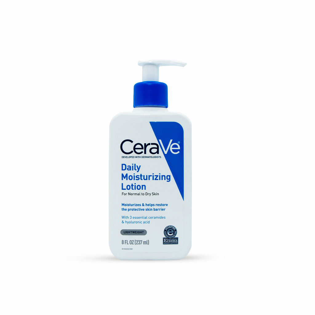 CeraVe Daily Moisturizing Lotion bottle on a white background