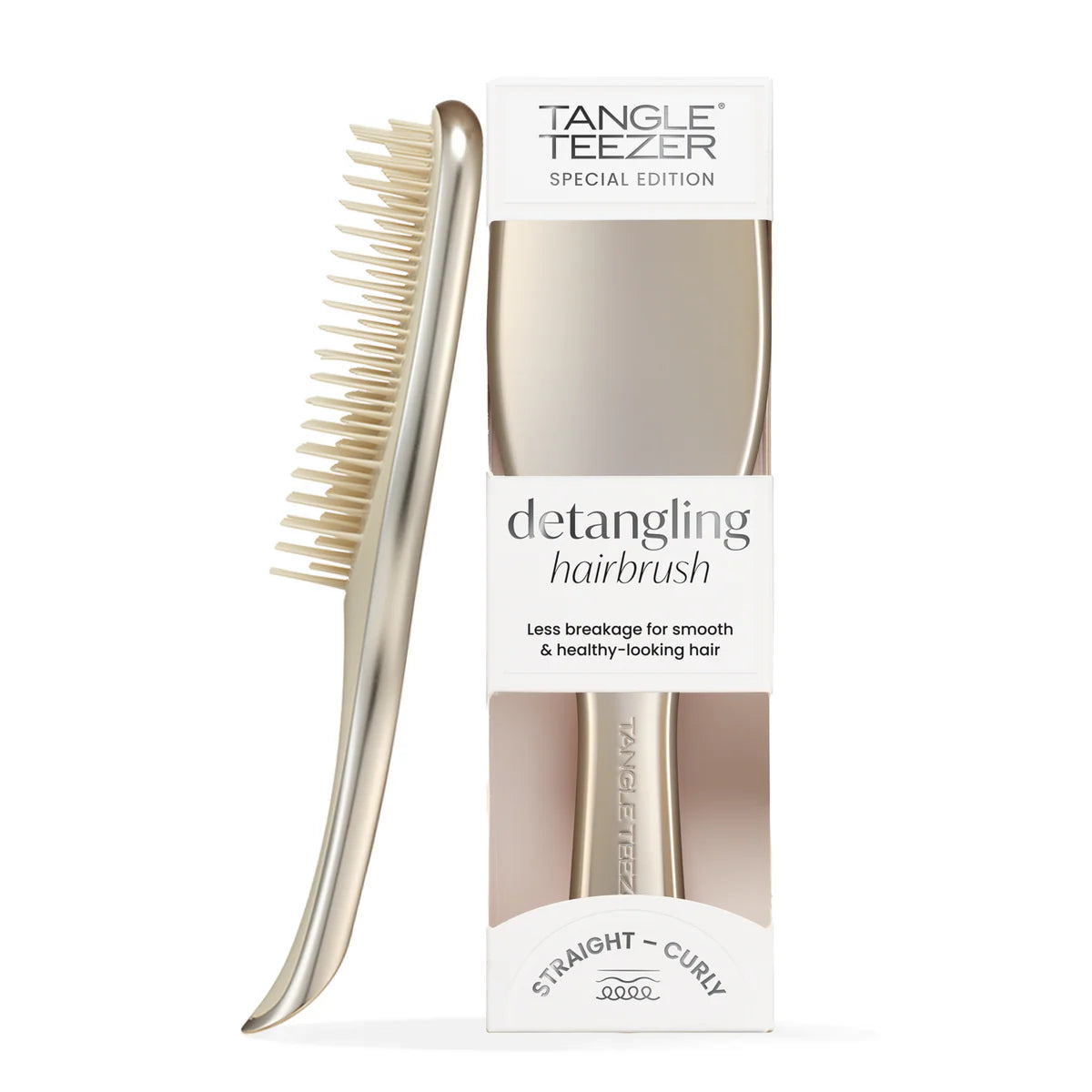 Tangle Teezer Special Edition Detangling Hairbrush Chrome Champagne Gold
