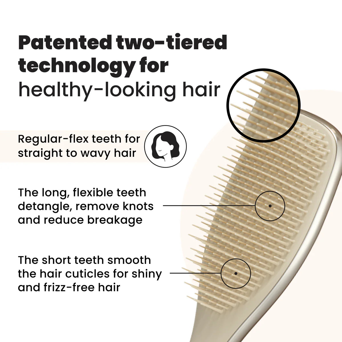 Tangle Teezer Special Edition Detangling Hairbrush Chrome Champagne Gold