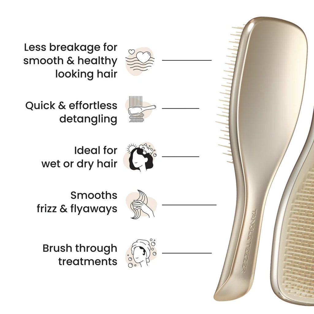 Tangle Teezer Special Edition Detangling Hairbrush Chrome Champagne Gold