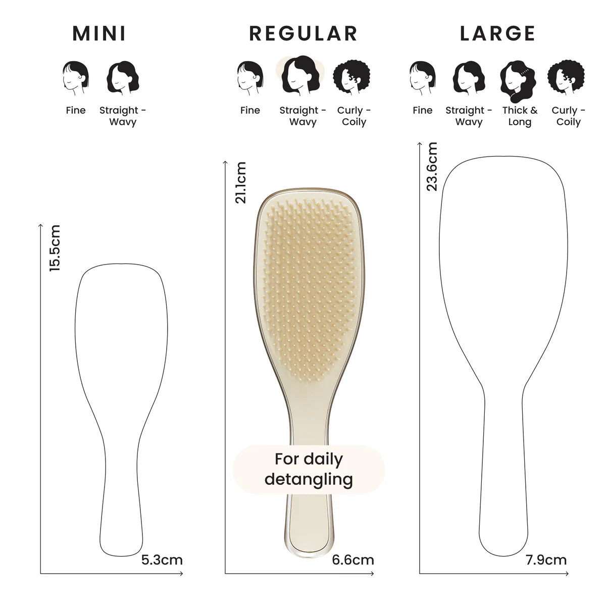 Tangle Teezer Special Edition Detangling Hairbrush Chrome Champagne Gold
