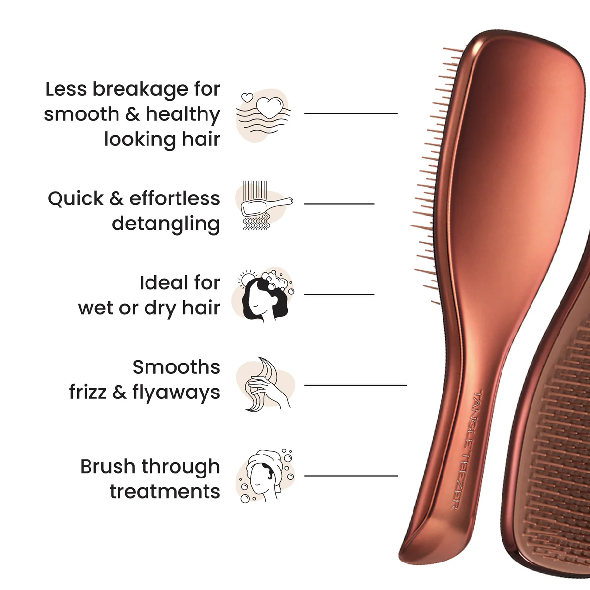Tangle Teezer Special Edition Detangling Hairbrush Chocolate Bronze