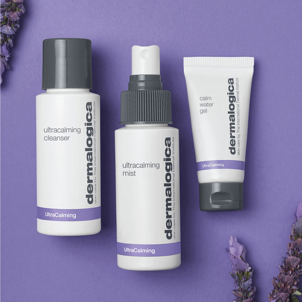 Dermalogica Sensitive Skin Rescue Kit - Set Contains: Face Wash, Toner, and Face Moisturizer - Skin Care To Calm, Soothe and Minimize Irritation