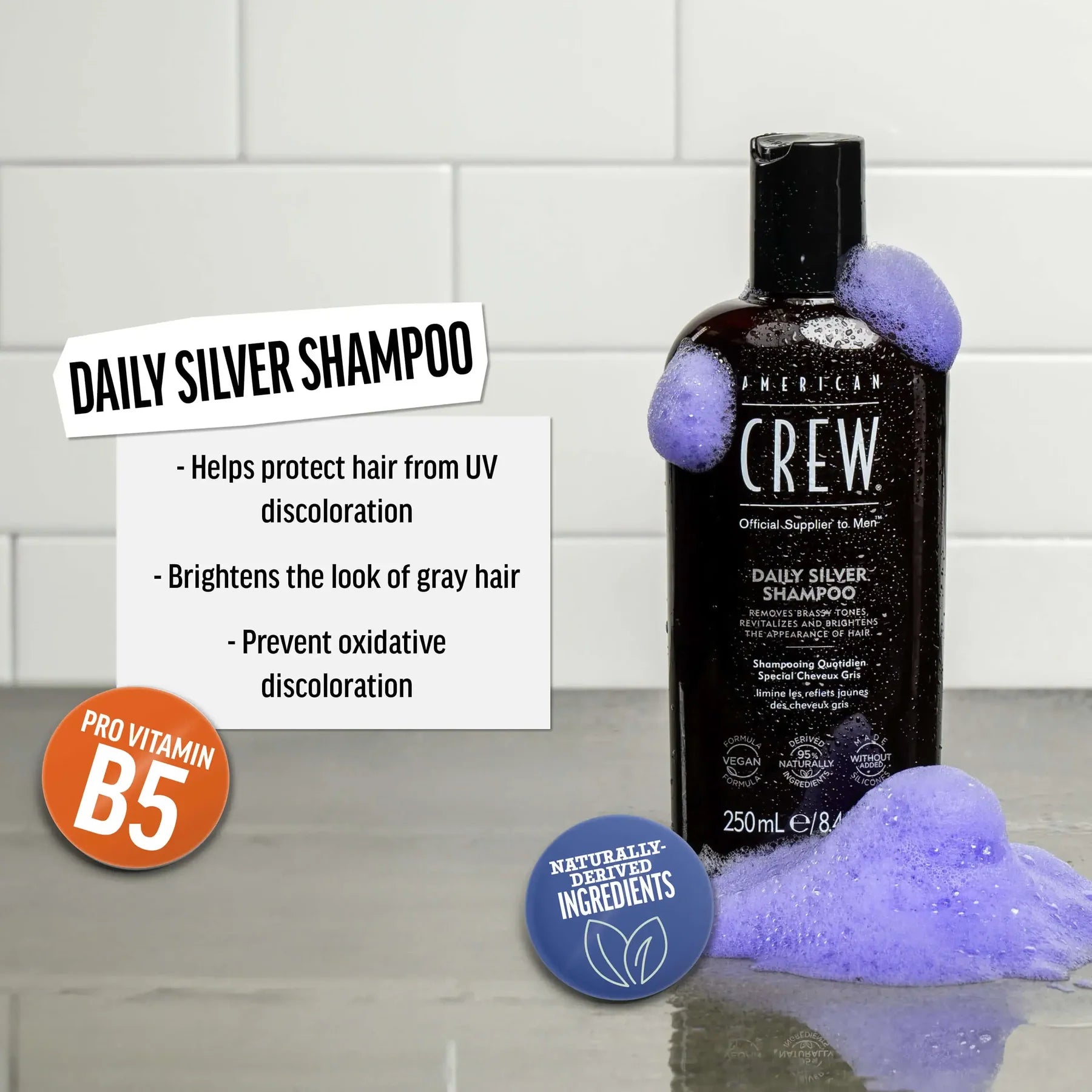 American Crew Daily Silver Shampoo 250ml