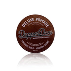 Dapper Dan Deluxe Pomade container on a white background