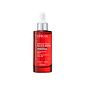 Red serum bottle with dropper labeled 'Dercos' on a white background