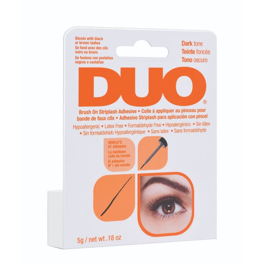 Duo-STRIP LASH BRUSH ON DARK ADHESIVE 0.18OZ