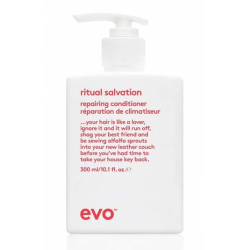 evo ritual salvation conditioner bottle on a white background