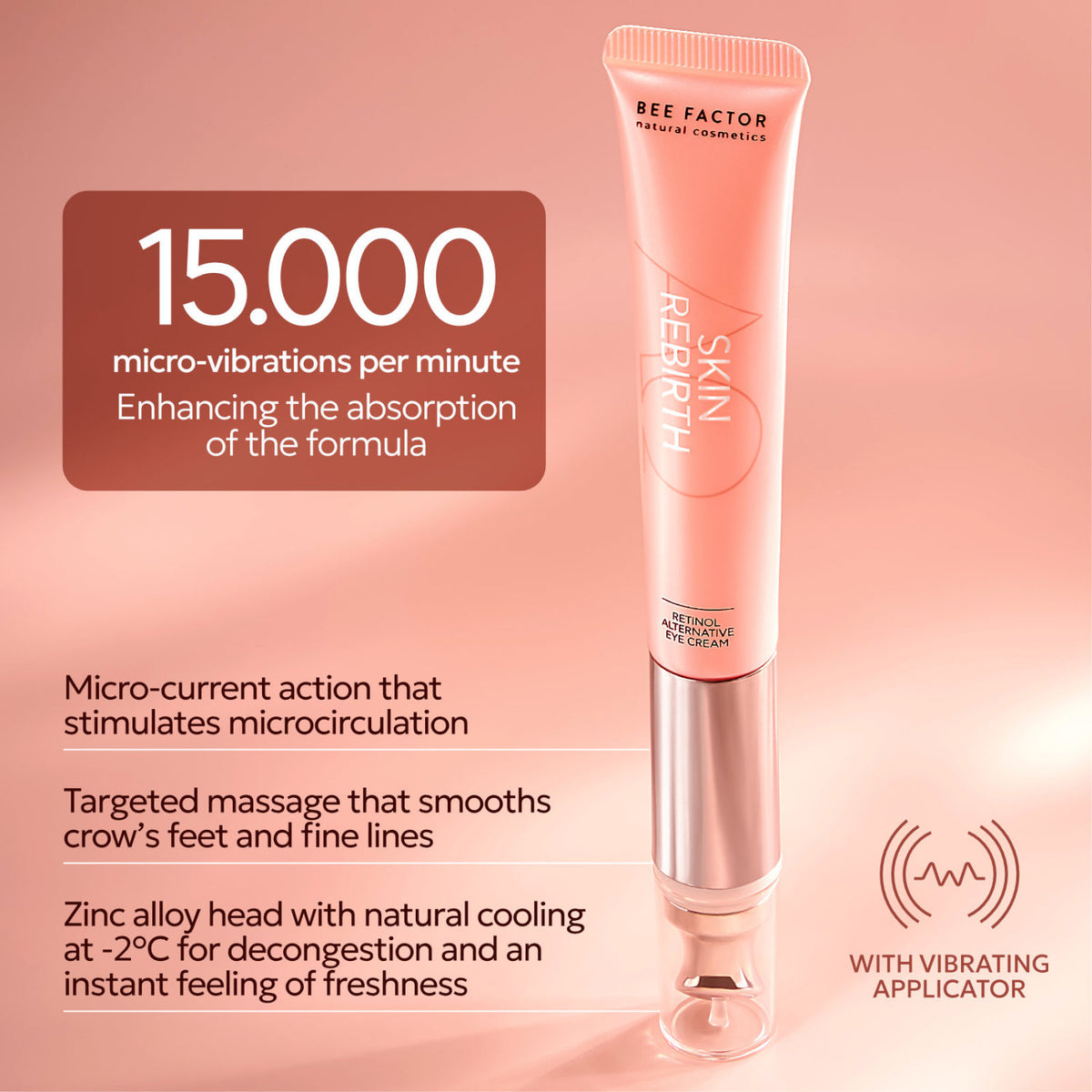 Bee Factor Natural Cosmetics Rebirth Retinol Alternative Eye Cream 20ml