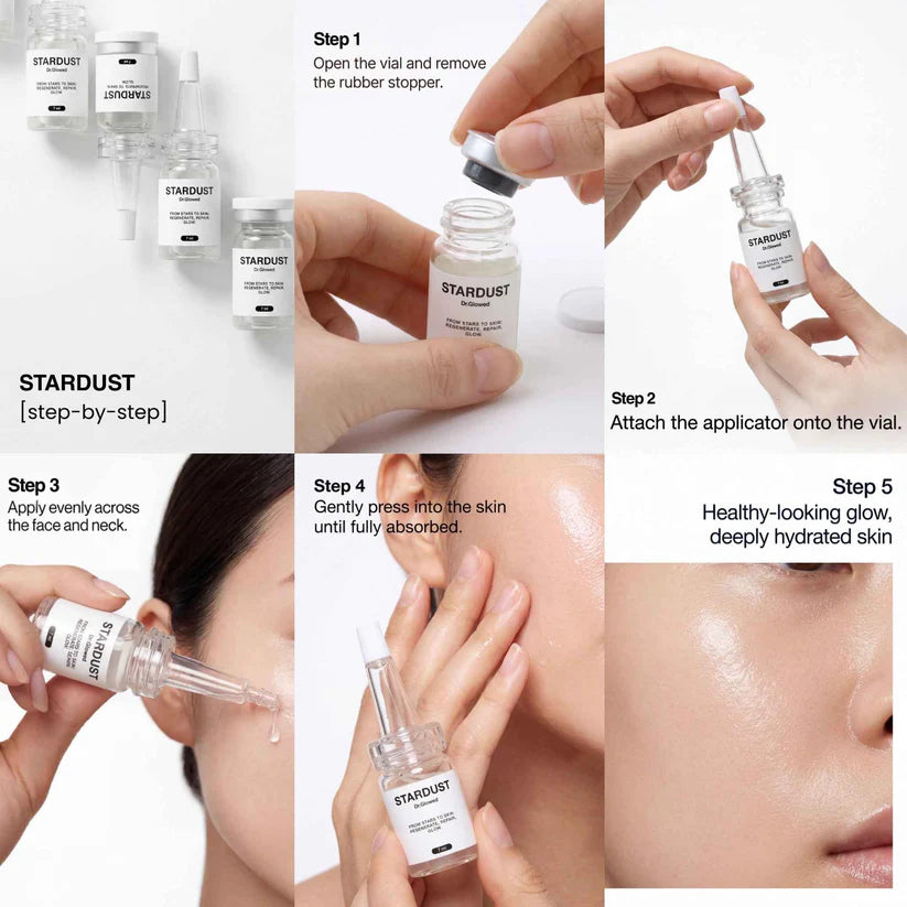 Dr.Glowed STARDUST Regenerative PDRN & Exosomes Face Serum Box - 4 ampoules x 7ml