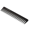 Black comb with 'ghd' branding on a white background