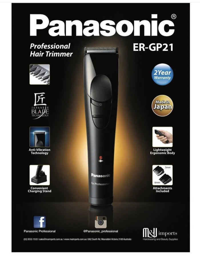 Panasonic Professional Cordless Clipper trimmer Shaving Kit