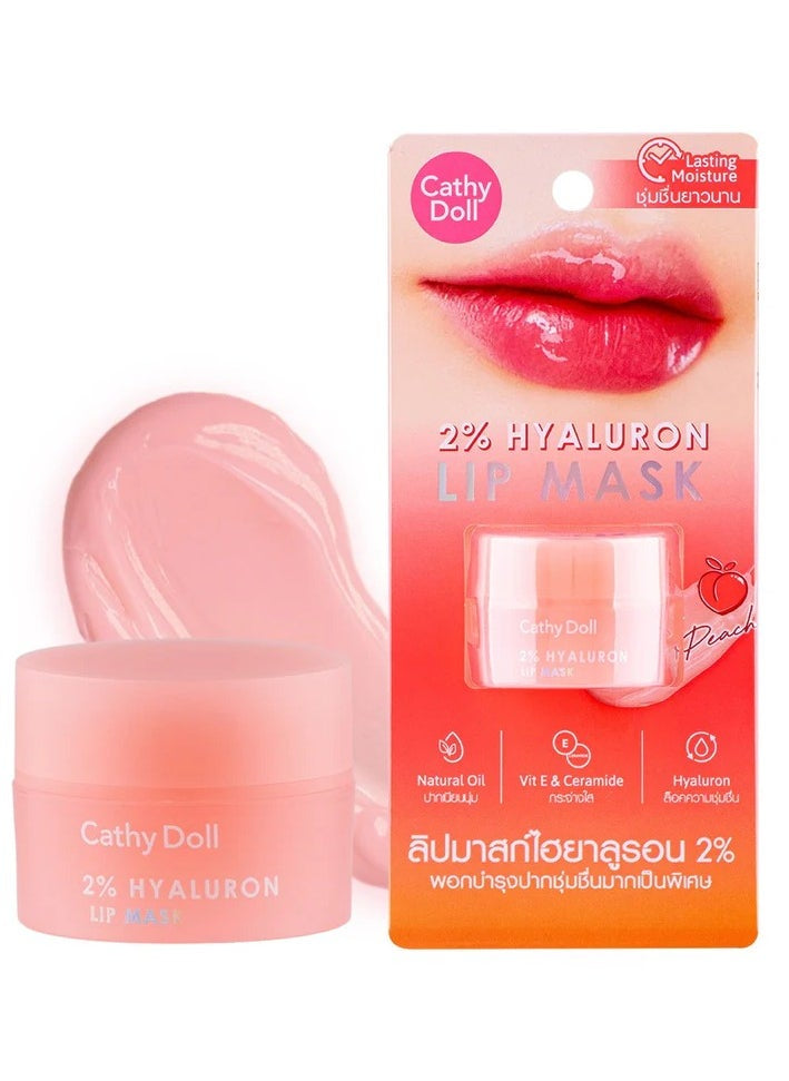 Cathy Doll Lip Mask 2% Hyaluron Peach