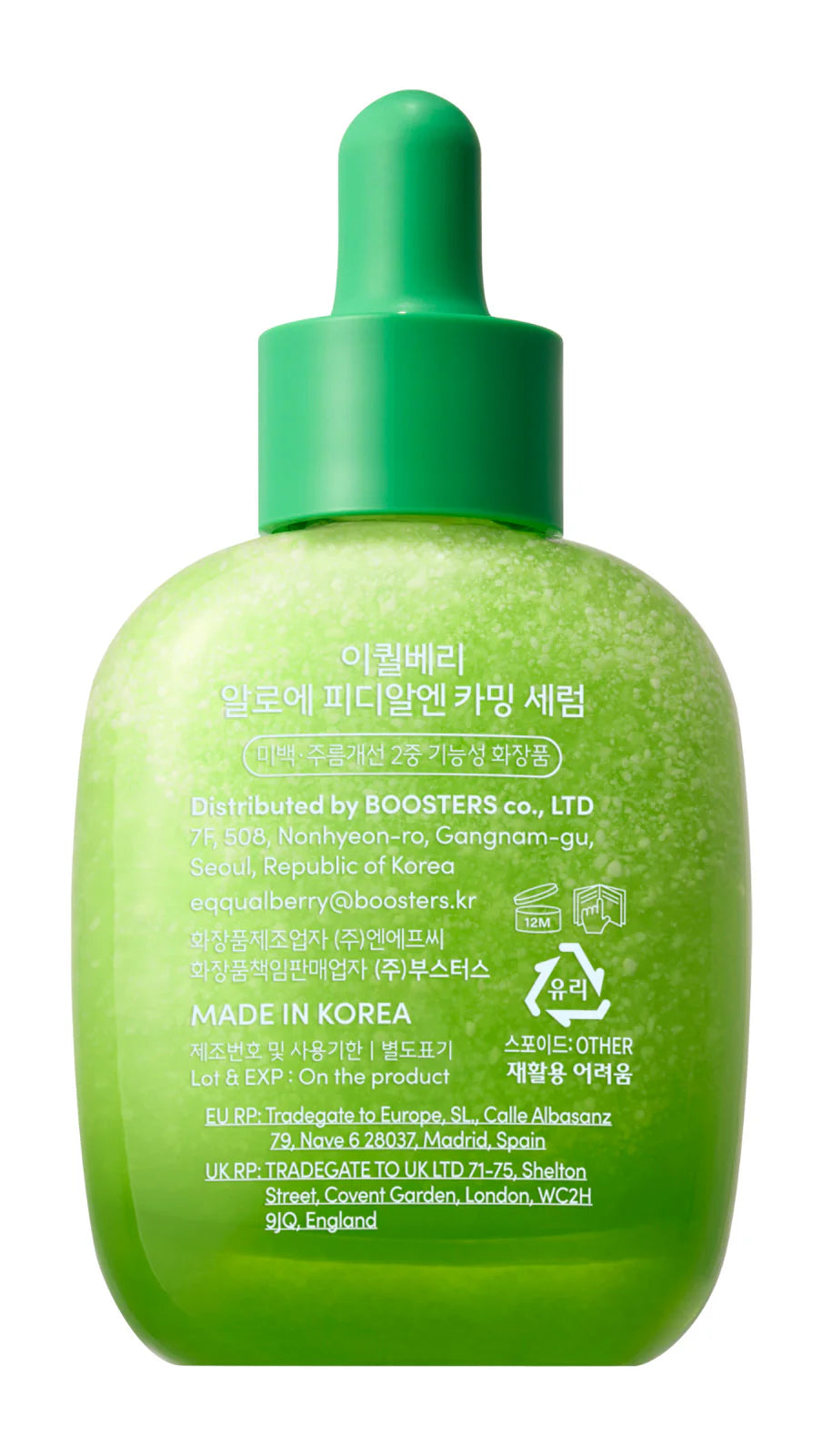EQQUALBERRY Green Aid Aloe PDRN Calming Serum 30ml