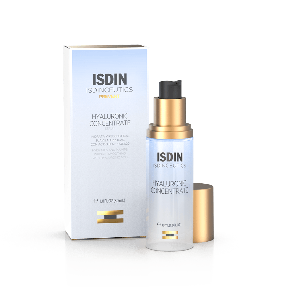 ISDIN Hyaluronic Concentrate bottle and packaging on a white background