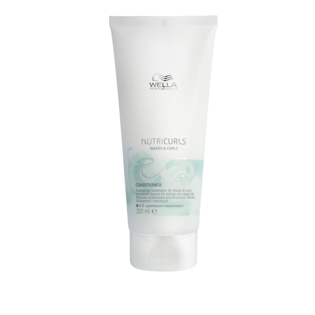 Wella Nutricurls conditioner bottle on a white background