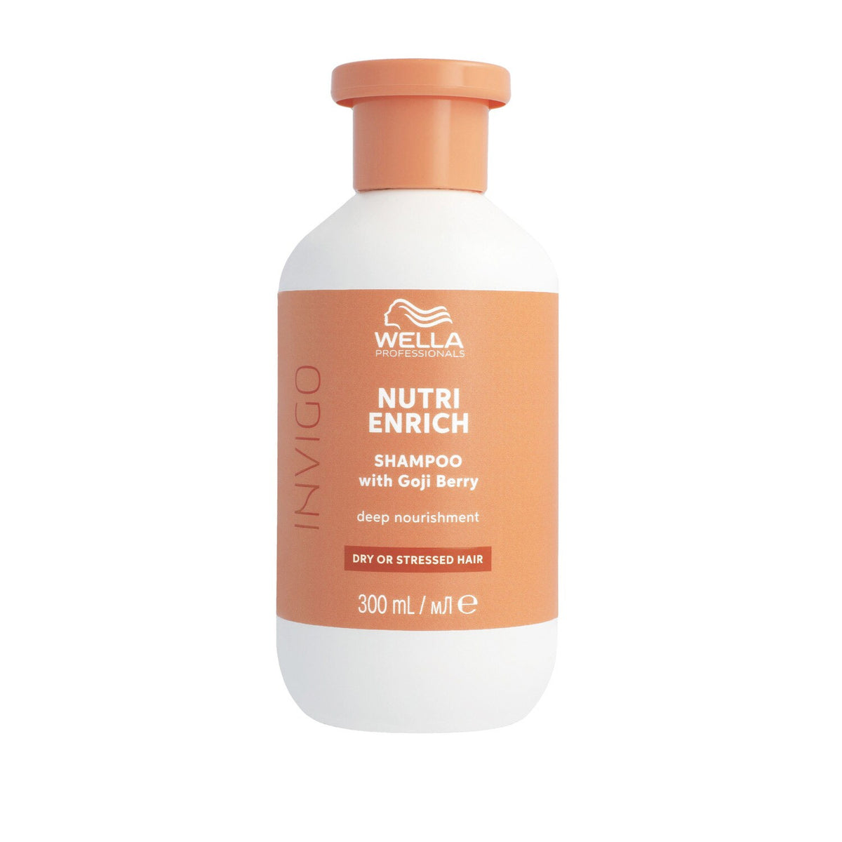 Wella Invigo Nutri-Enrich shampoo bottle on a white background