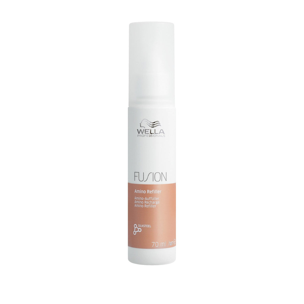 Wella Fusion hair product bottle on a white background