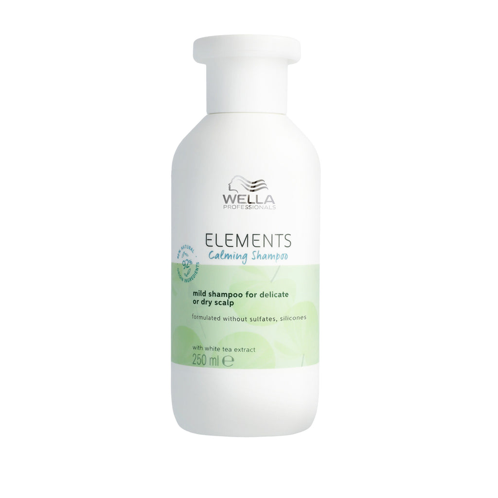 Wella Elements shampoo bottle on a white background