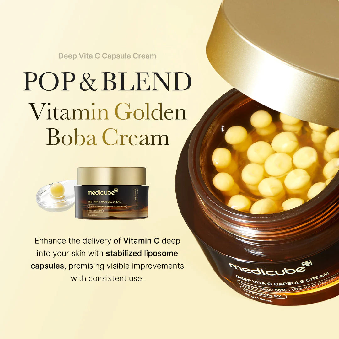 Medicube Deep Vita C Capsule Cream 50ml to reduce blemishes and freckles