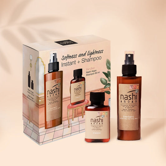 Nashi Argan Instant Hydrating Styling Mask 150ml  & Nashi Argan Shampoo 60ml  COMBO