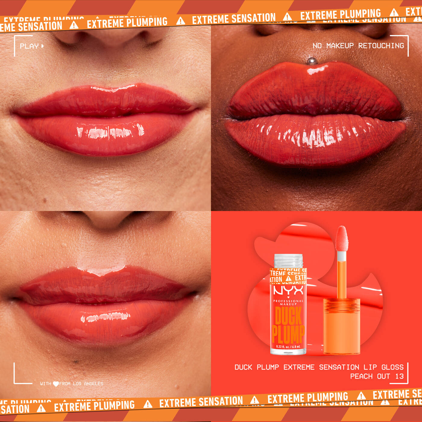 NYX Professional Makeup Lip Gloss – Vibrant Peach