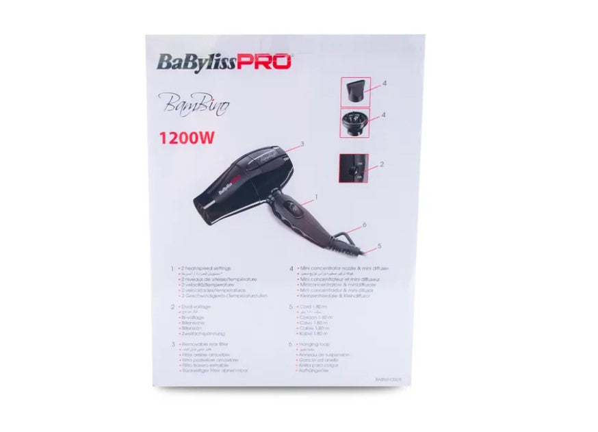Babyliss Pro Porto Fino Bambino Hair Dryer | 1200 Watts