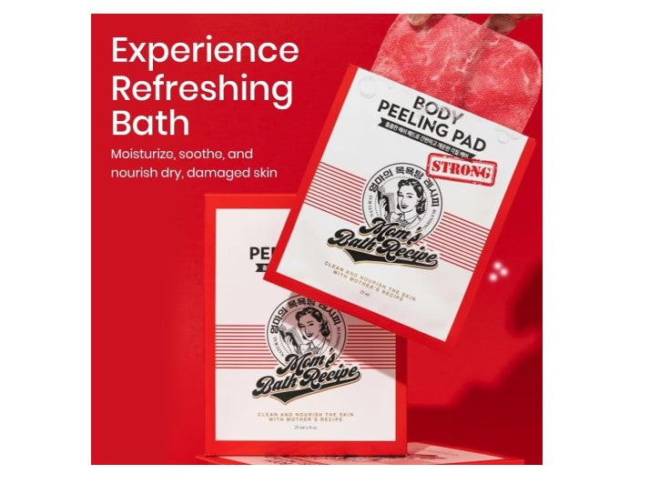 Mom's Bath Recipe - Body Peeling Pad - Strong Care 30ml 8 Sheets