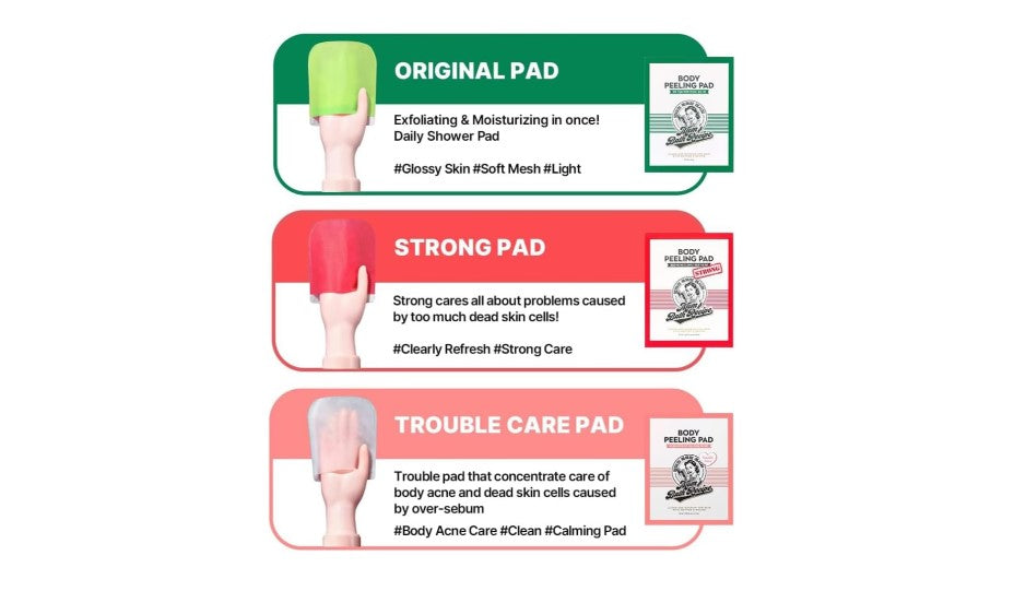 Mom's Bath Recipe - Body Peeling Pad - Strong Care 30ml 8 Sheets