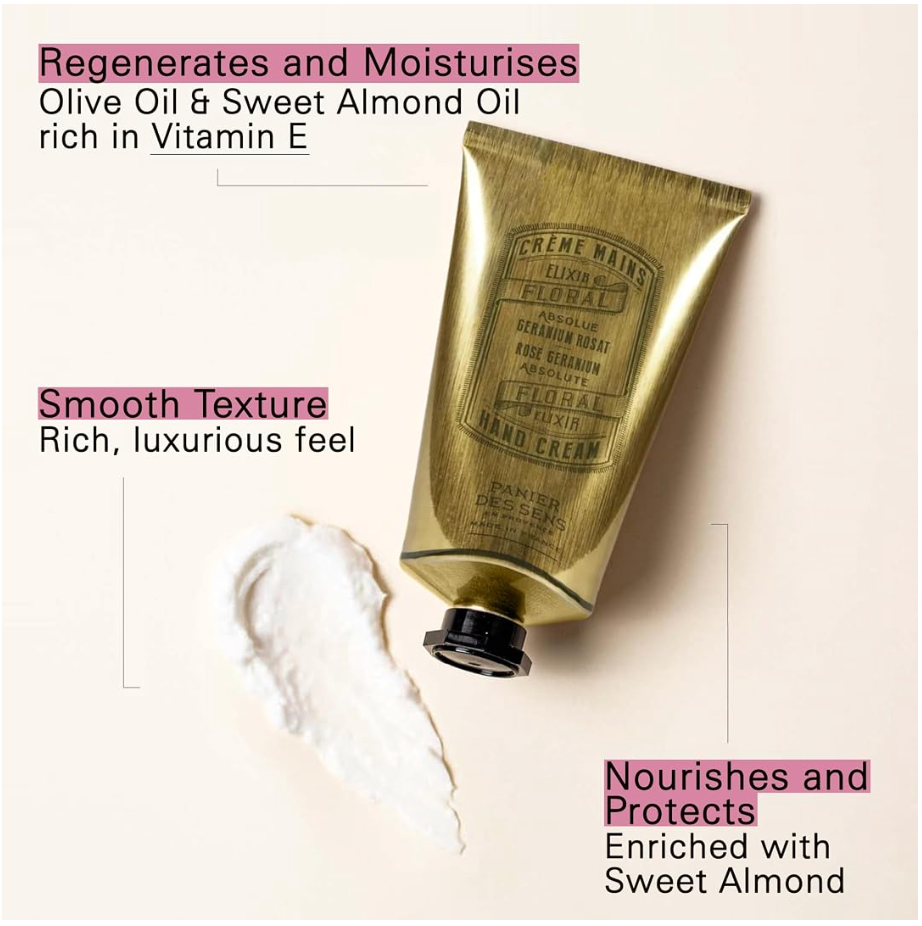 Panier Des Sens Absolute Hand Cream Rose Geranium 75ml