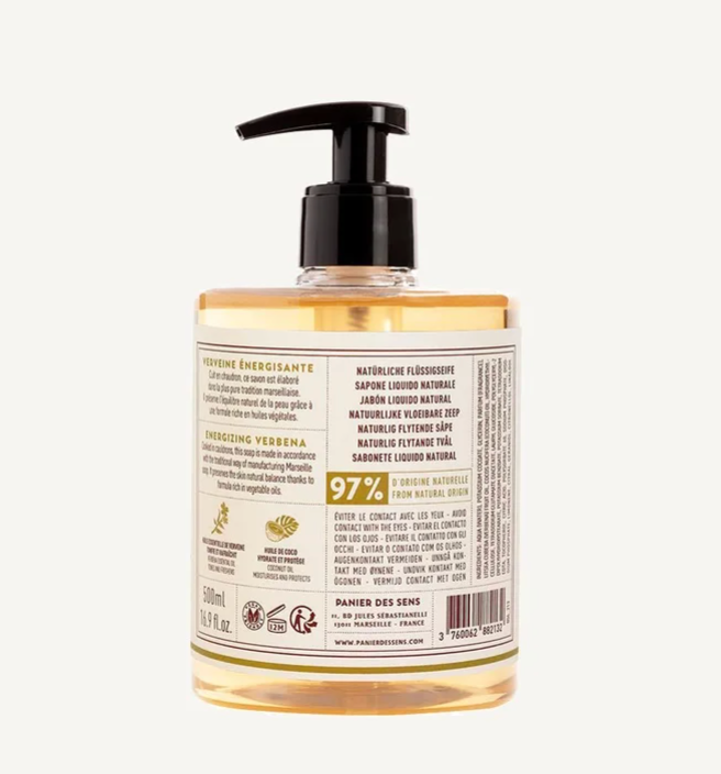 Panier Des Sens Liquid Marseille Soap – Verbena Essential Oil 500ml