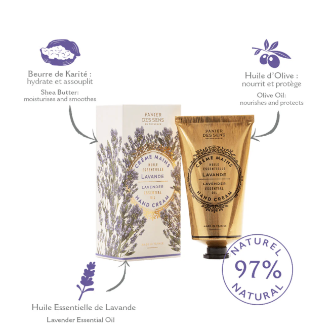 Panier Des Sens Hand Cream – Lavender Essential Oil 75ml