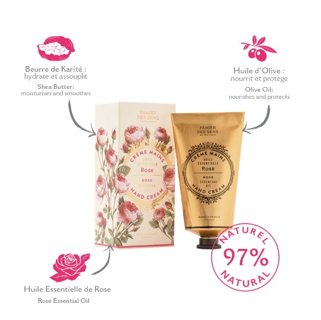 Panier Des Sens Hand cream - Enchanting Rose 75ml