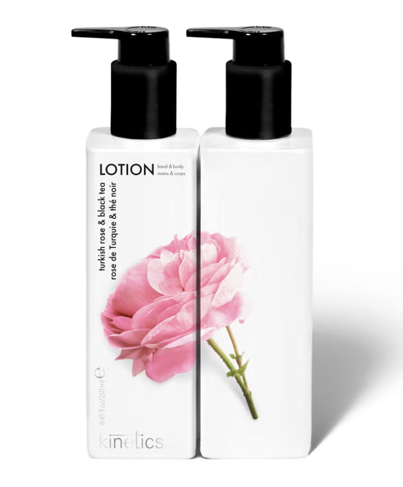 Kinetics Hand & Body Lotion 250ml | Turkish Rose & Black Tea