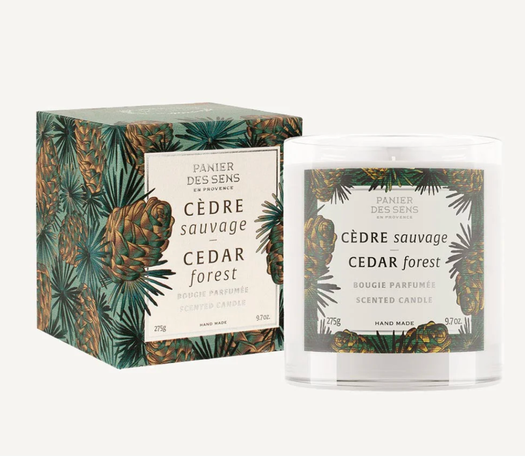Panier Des Sens Scented candle vegetable wax - Cedar Forest