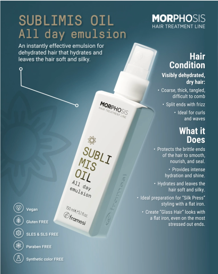 FRAMESI MORPHOSIS SUBLIMIS OIL ALL DAY EMULSION 150ML